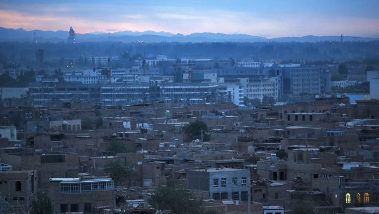 De Chinese stad Kashgar, waar de aanslag plaatsvond Beeld ANP