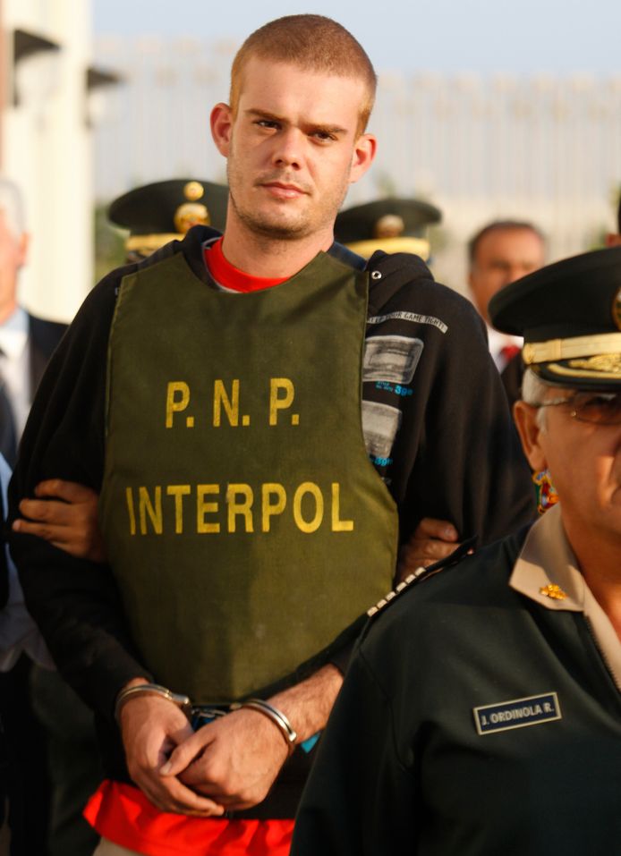 Joran van der Sloot na zijn arrestatie in juni 2010