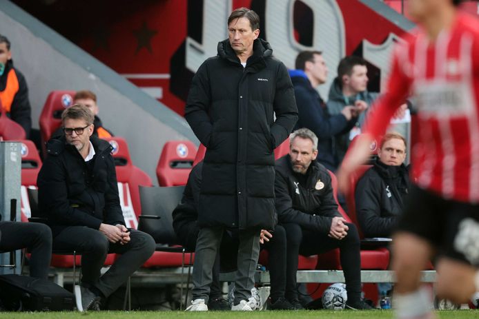 Roger Schmidt, nu nog trainer van PSV.