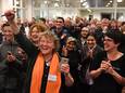 Liesbeth van Heeswijk na de bekendmaking van de overwinning in Cuijk in 2018.