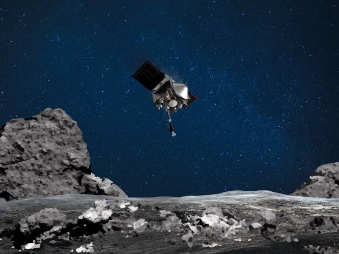 Amerikaanse ruimtesonde begonnen aan lánge terugvlucht naar aarde, met gruis van potentieel gevaarlijke asteroïde ‘Bennu’ aan boord