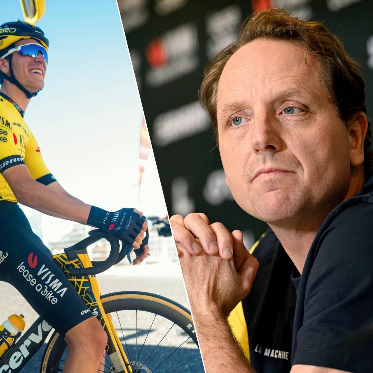 Merijn Zeeman sportief directeur van Visma Lease a Bike bezig aan laatste wielermissie Uijtdebroeks is in staat om de Vuelta te winnen Vuelta hln.be