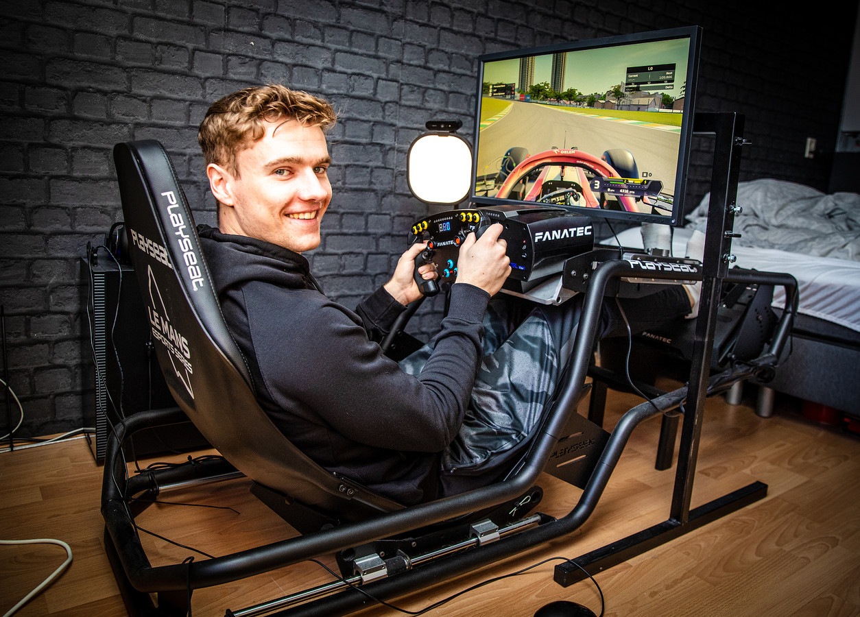 Jarno (20) uit 'sGravendeel is wereldkampioen virtueel F1racen
