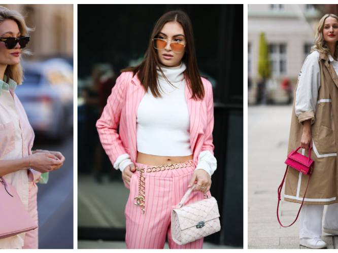 Geef je outfit een kleurboost met een roze handtas 