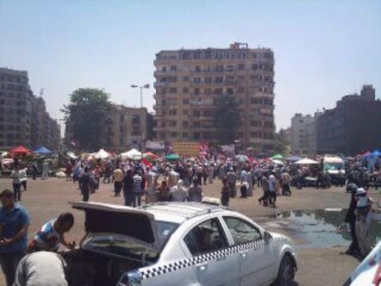 Het Tahrirplein om 10.50 uur vanochtend Beeld @Midogonpapa 