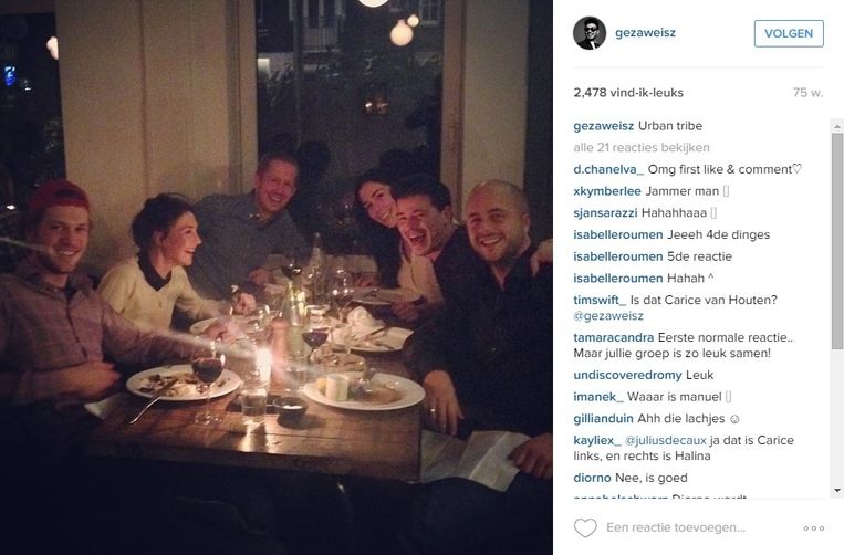 De 'Urban tribe' Beeld Instagram 