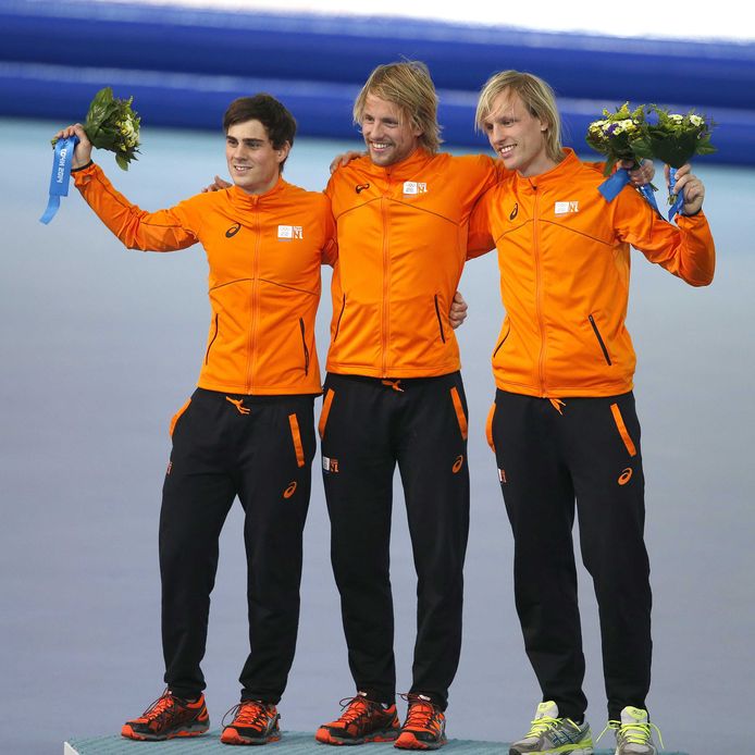 nederlandse schaatsers goud olympische spelen teken voor goud