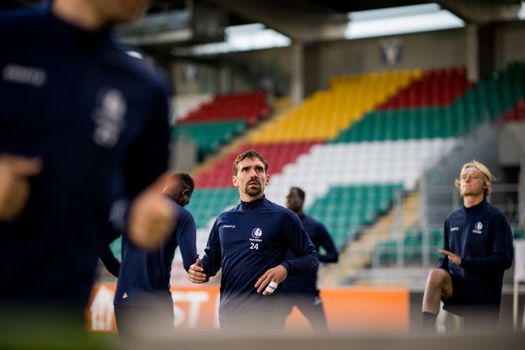 Sven Kums: ‘We beseffen welk belang deze wedstrijd heeft. We moeten gewoon winnen.’ Beeld BELGA