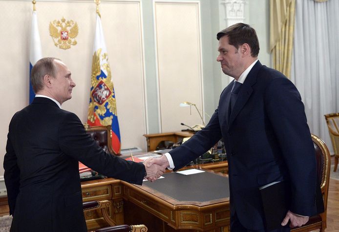 Alexej Mordashov met Vladimir Poetin.