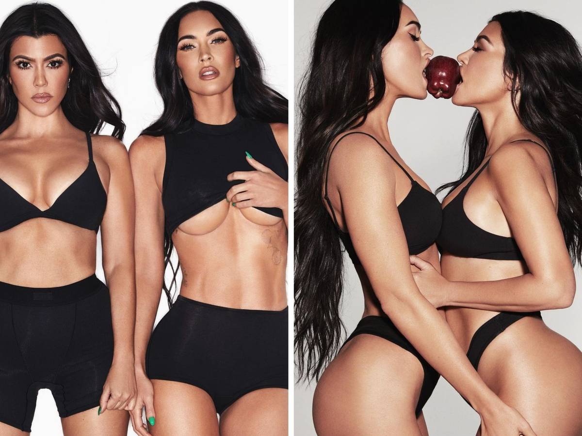 Le shooting sensuel de Kourtney Kardashian et Megan Fox