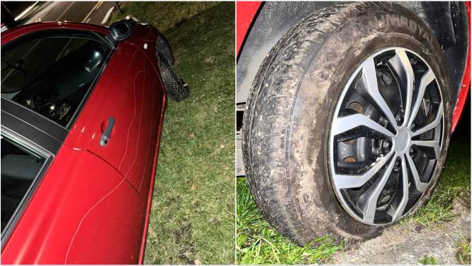 Wagen bekrast en vier banden plat gestoken in Eeklo: “En ik had mijn auto nog maar twee maanden”