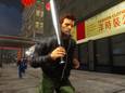 Hoofdpersonage Claude in 'Grand Theft Auto III'.