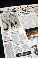 Voorpagina van ‘De Gelderlander’ van 13 september 2001.