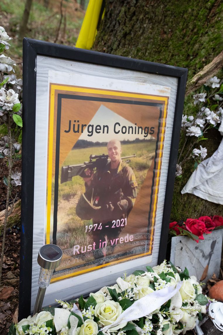 Een gedenkteken voor Jürgen Conings. Beeld Mine Dalemans