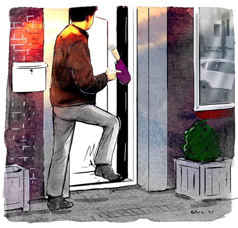 ‘Kereltje met zo’n capuchon en raar