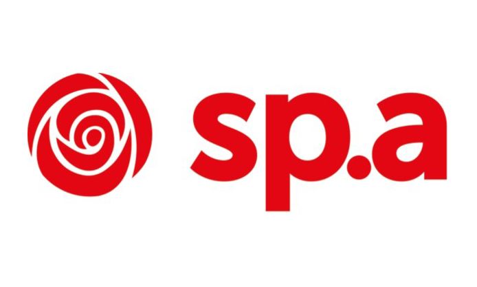 Het nieuwe logo van sp.a.
