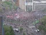 Zo stroomde het Hofplein vol met Feyenoordfans