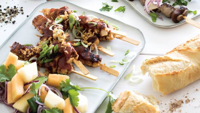 Wat Eten We Vandaag: Cola kipspiezen met barbecuesaus