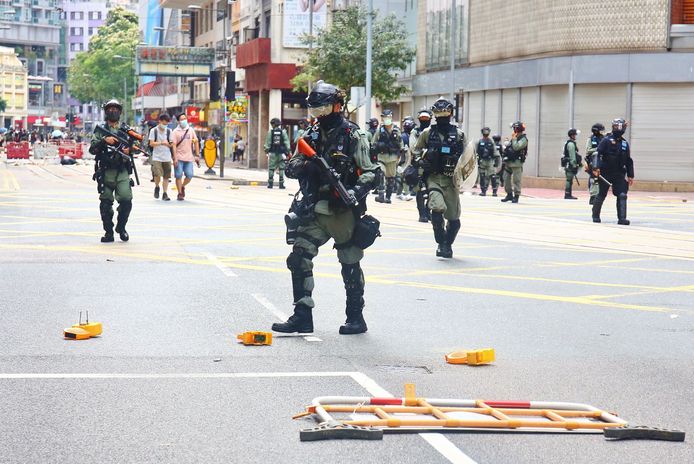 Eerder dit weekend ontstond er in Hongkong al protest tegen de nieuwe veiligheidswet die China in het land wil invoeren.