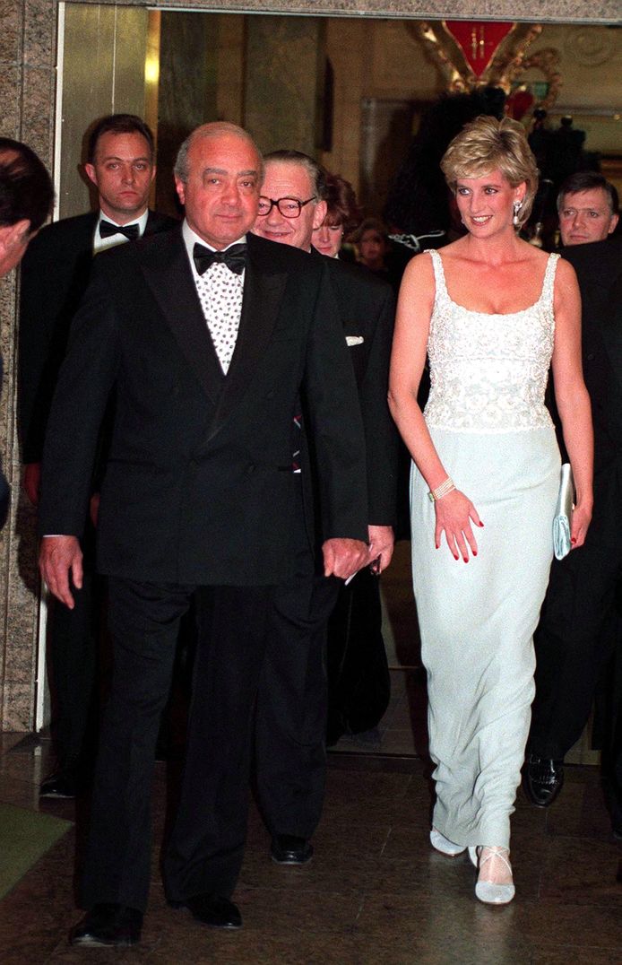 Mohamed Al-Fayed en prinses Diana in 1996.