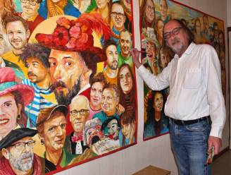 Kunstenaar Max Van Dingenen zet Oostendenaars in de kijker met eigen versie van werk James Ensor: Van de burgemeester tot vuilnisophaler, iedereen is gelijk op het schilderij”