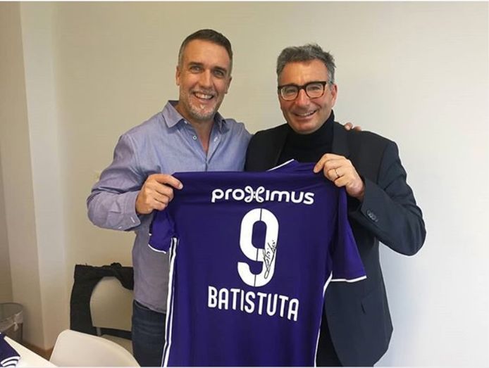 Batistuta bezoekt Anderlecht.