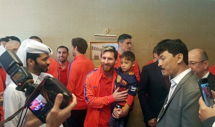 Lionel Messi met Murtaza Ahmadi.