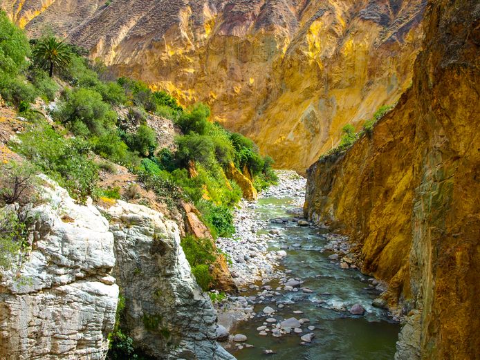 Het water van de Colca-rivier is eindelijk beginnen te zakken, waardoor ook daar naar Natacha kan gezocht worden.