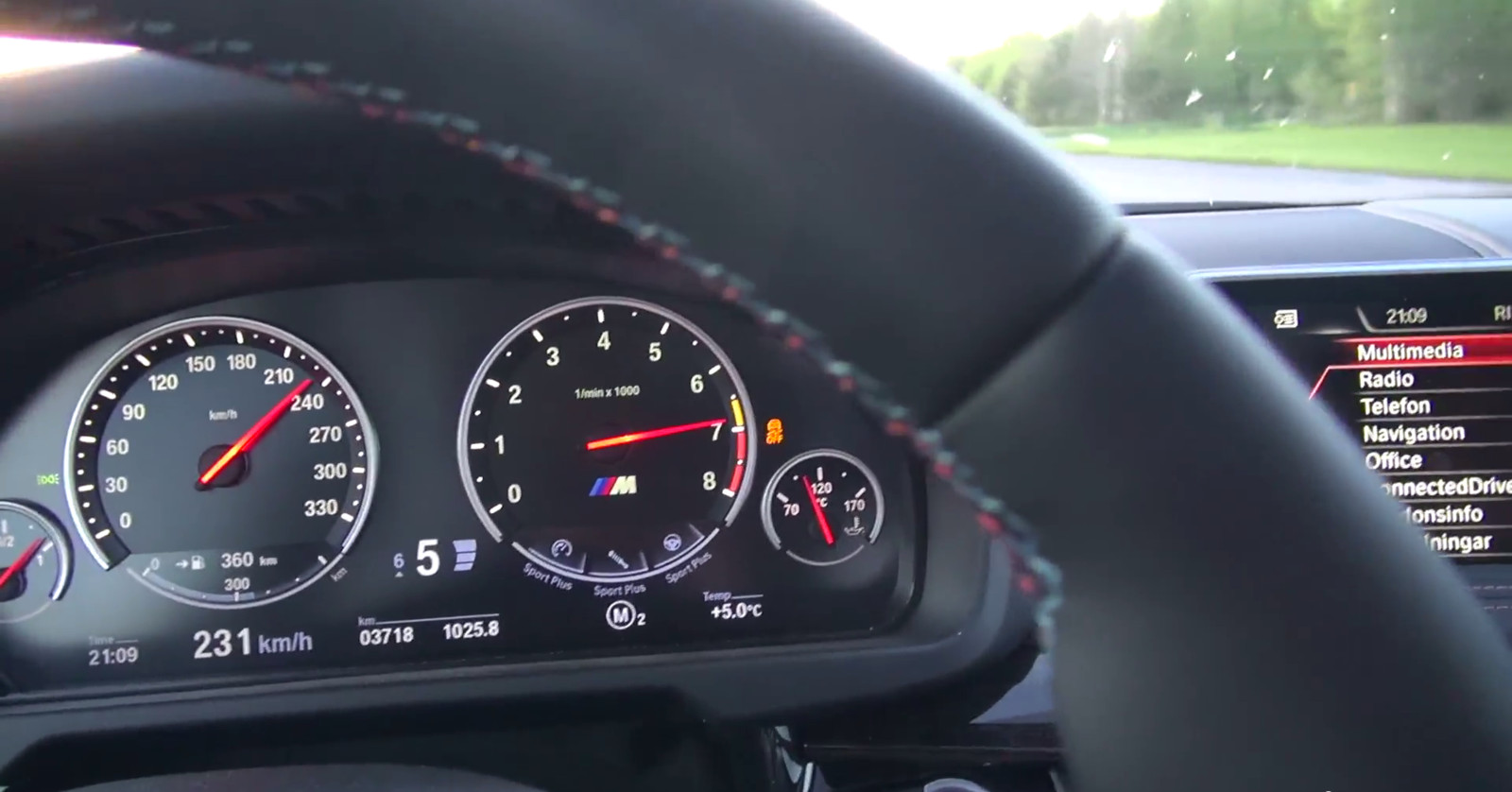 BMW m235i Speedometer