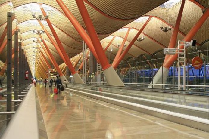 Luchthaven Madrid-Barajas.