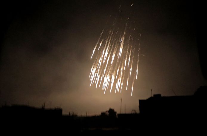 Des bombes au phosphore observées en Syrie, dans la Ghouta orientale (23 mars 2018)