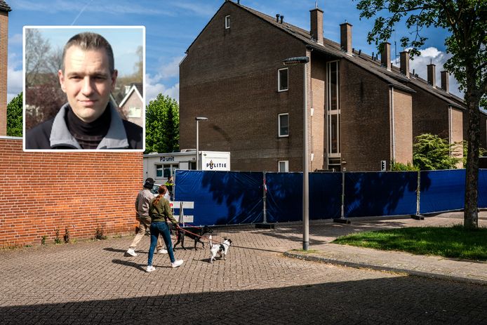 De plek waar de vrouw is gevonden in Arnhem. Inzet: de man die dringend wordt gezocht.
