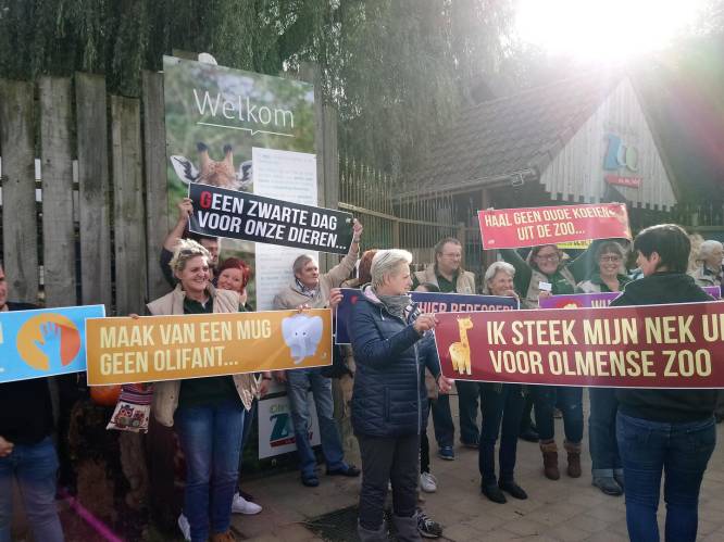 Meer dan 400 actievoerders hekelen opgelegde sluiting Olmense Zoo