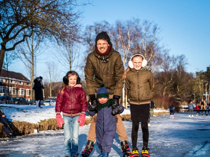 Harmen genoot voor het eerst met zijn drie kinderen van natuurijs: ‘Dit voelt als een cadeautje’