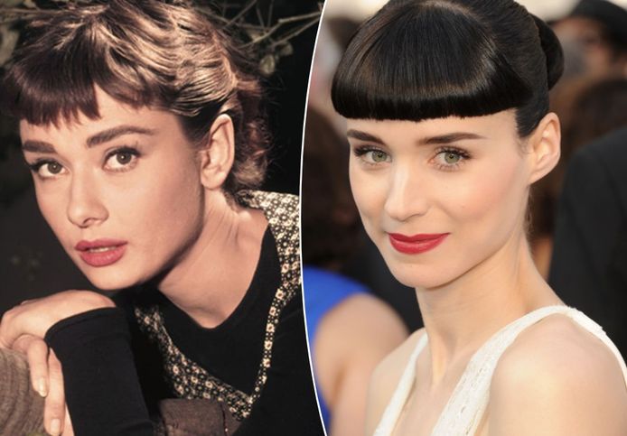 Audrey Hepburn (links) en Rooney Mara (rechts)