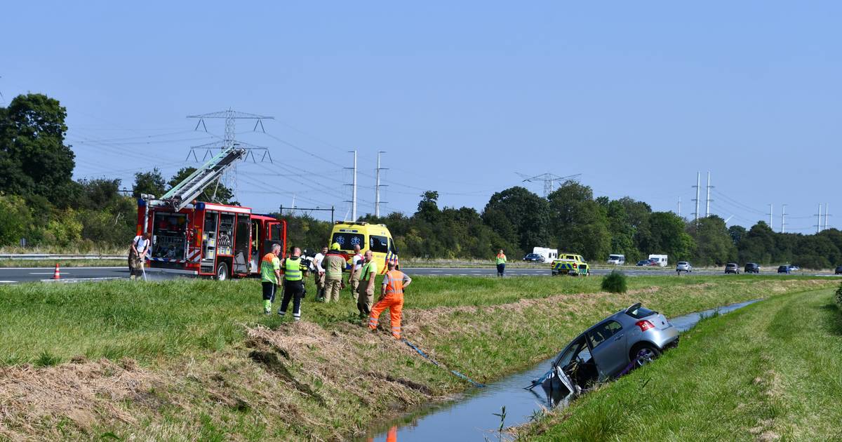 Gewonde bij eenzijdig ongeval op de A58 bij Rilland