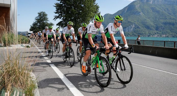 Mark Cavendish en Mark Renshaw  (rechts).