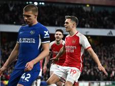 LIVE Premier League | Arsenal op voorsprong in derby tegen Chelsea, vier gele kaarten in vier minuten