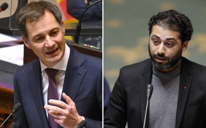 Alexander De Croo, Premier ministre, et Nabil Boukili, député PTB
