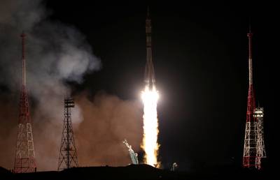 Soyuz to carry two Russian cosmonauts and an American astronaut to ISS