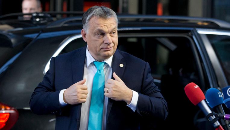 De Hongaarse premier Viktor Orban: 'een volbloed Europeaan'. Beeld ap