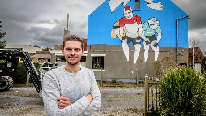 Wietse creëert metershoog kunstwerk langs parcours Ronde van Vlaanderen: “Wilden terugkeer vereeuwigen met een kunstwerk” 