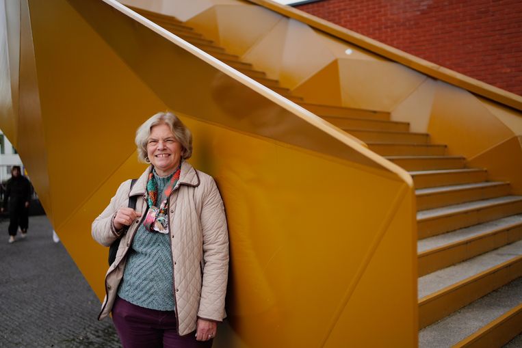 Anne Clark: 'De VS zijn het lachertje van de wereld geworden.' Beeld Wouter Van Vooren