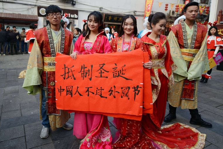 Chinese Universiteiten Voeren Campagne Tegen Westerse Feestdag De Volkskrant