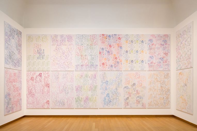 Carlos Amorales, ‘Orgy of Narcissus’ (2019).  	 Beeld Peter Tijhuis / Stedelijk Museum Amsterdam