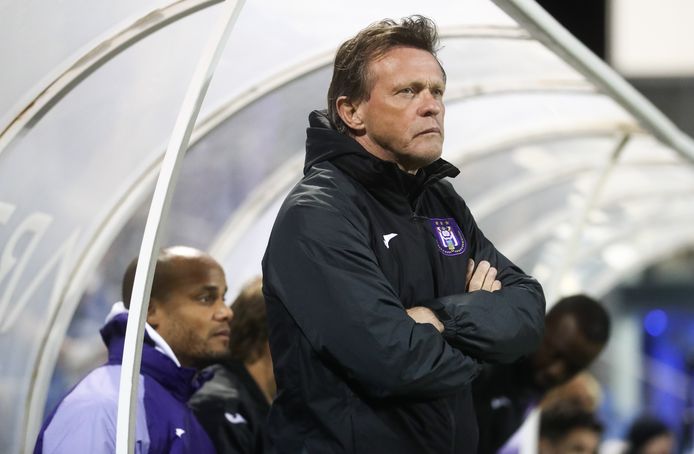 Frank Vercauteren was trainer van Anderlecht tot Vincent Kompany overnam