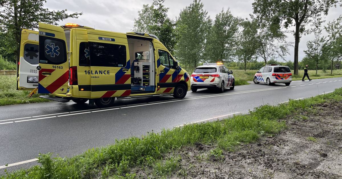 Auto botst tegen boom, bestuurder gewond | 112 nieuws Alphen aan den Rijn