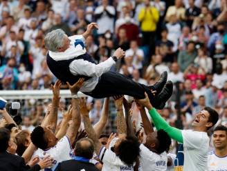 Feest voor Courtois en co. Real Madrid voor 35ste keer Spaans kampioen, Ancelotti eerste trainer die in vijf topcompetities titel wint