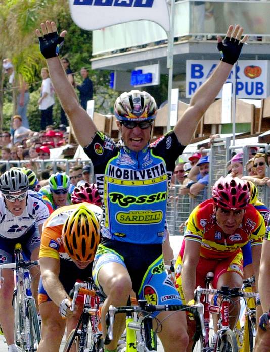 Ivan Quaranta won in 2000 de openingsrit van de Giro, met aankomst in Terracino.