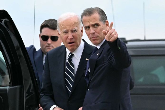 Joe Biden et son fils Hunter le 11 juin dernier.